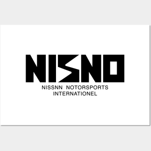 NISNO Initial D NISMO Old Logo Spoof Black Posters and Art